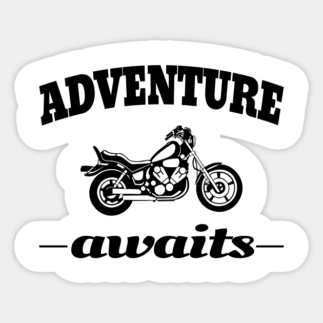 Adventure awaits Sticker by BattaAnastasia